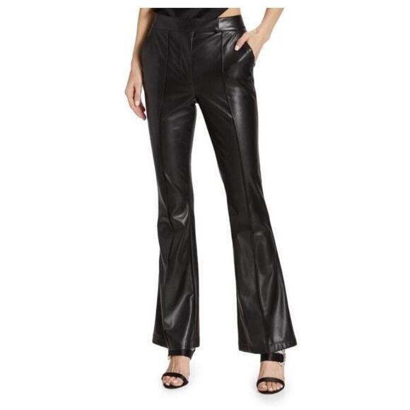 NEW NWT Generation Love Rio Vegan Leather Flare Pants size 0 - Picture 1 of 8